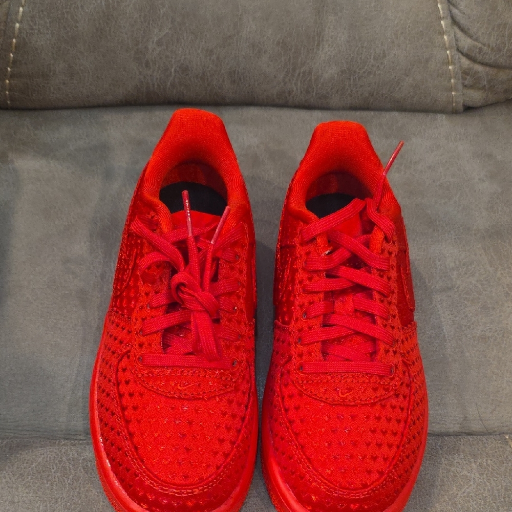 Air Force 1 Low V Lace (PS) Youth All Red